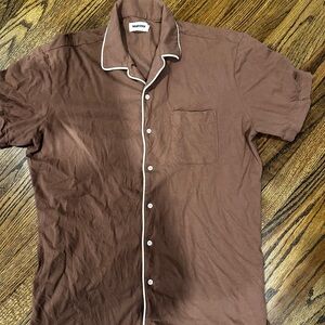 Taylor Stitch Brown Casual Button Down Shirt